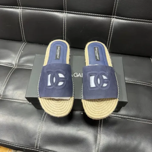 Replica Dolce & Gabbana D&G Slippers For Men #1455523 $60.00 USD for Wholesale