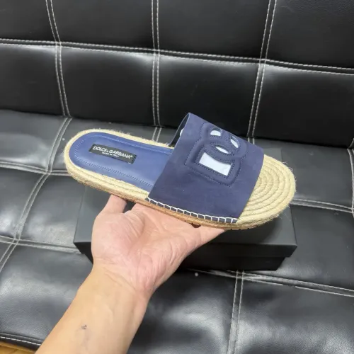 Replica Dolce & Gabbana D&G Slippers For Men #1455523 $60.00 USD for Wholesale