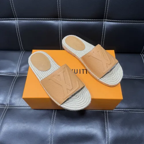 Wholesale Louis Vuitton Slippers For Men #1455526 $60.00 USD, Wholesale Quality Replica Louis Vuitton Slippers