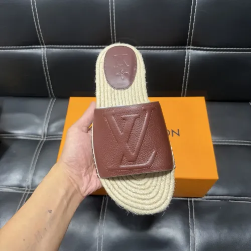 Replica Louis Vuitton Slippers For Men #1455528 $60.00 USD for Wholesale