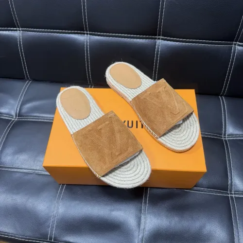Wholesale Louis Vuitton Slippers For Men #1455531 $60.00 USD, Wholesale Quality Replica Louis Vuitton Slippers