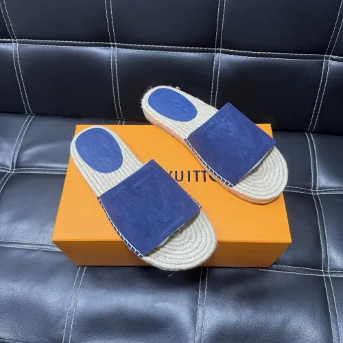 Wholesale Louis Vuitton Slippers For Men #1455533 $60.00 USD, Wholesale Quality Replica Louis Vuitton Slippers
