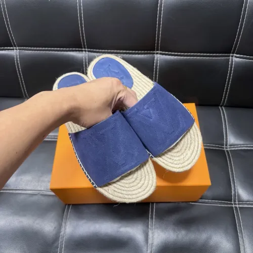 Replica Louis Vuitton Slippers For Men #1455533 $60.00 USD for Wholesale