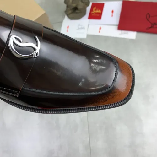 Replica Christian Louboutin Leather Shoes For Men #1455583 $100.00 USD for Wholesale