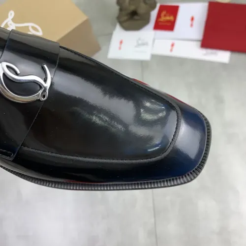 Replica Christian Louboutin Leather Shoes For Men #1455584 $100.00 USD for Wholesale