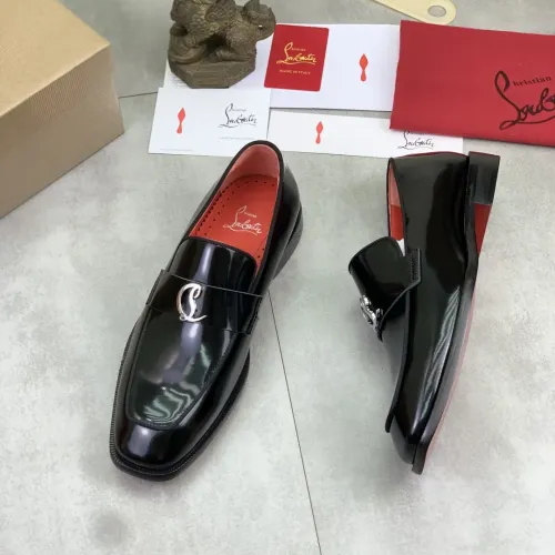 Wholesale Christian Louboutin Leather Shoes For Men #1455585 $100.00 USD, Wholesale Quality Replica Christian Louboutin Leather Shoes