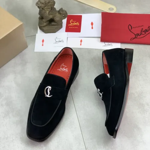 Wholesale Christian Louboutin Leather Shoes For Men #1455586 $100.00 USD, Wholesale Quality Replica Christian Louboutin Leather Shoes