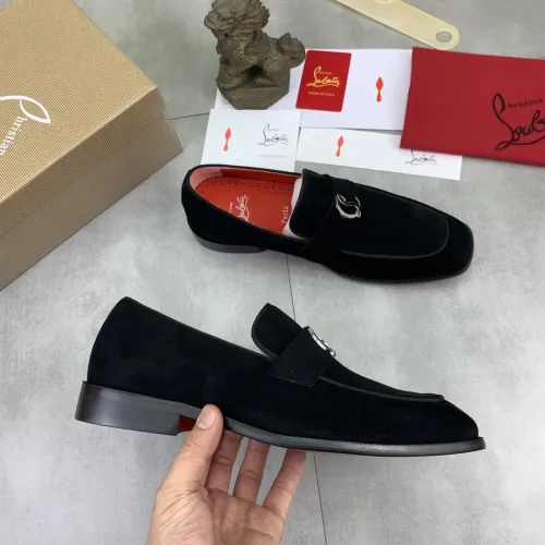 Replica Christian Louboutin Leather Shoes For Men #1455586 $100.00 USD for Wholesale