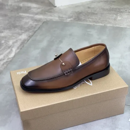 Replica Christian Louboutin Leather Shoes For Men #1455587 $102.00 USD for Wholesale
