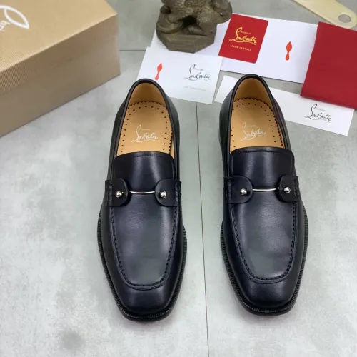 Replica Christian Louboutin Leather Shoes For Men #1455589 $102.00 USD for Wholesale