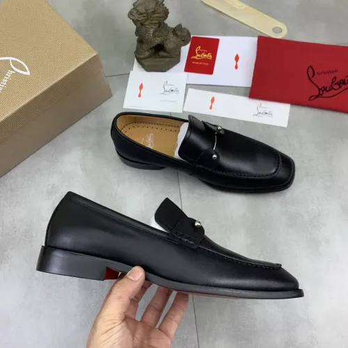 Replica Christian Louboutin Leather Shoes For Men #1455589 $102.00 USD for Wholesale