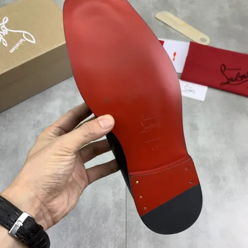 Replica Christian Louboutin Leather Shoes For Men #1455589 $102.00 USD for Wholesale
