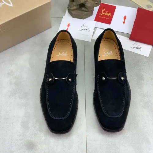 Replica Christian Louboutin Leather Shoes For Men #1455590 $102.00 USD for Wholesale