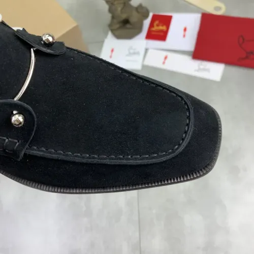 Replica Christian Louboutin Leather Shoes For Men #1455590 $102.00 USD for Wholesale