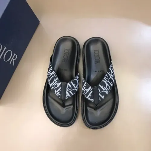 Replica Christian Dior Slippers For Men #1455591 $56.00 USD for Wholesale