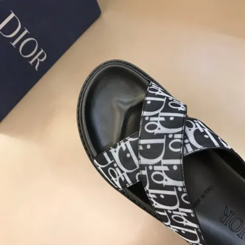 Replica Christian Dior Slippers For Men #1455592 $56.00 USD for Wholesale