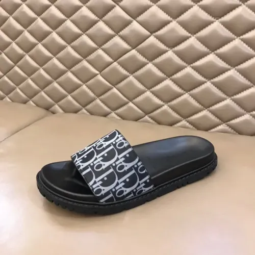 Replica Christian Dior Slippers For Men #1455593 $56.00 USD for Wholesale
