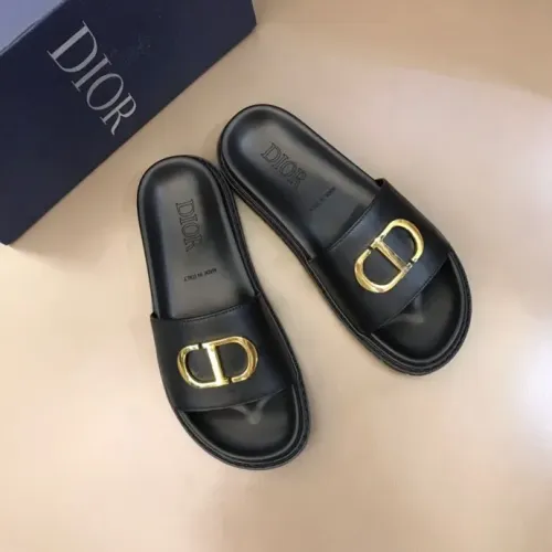 Replica Christian Dior Slippers For Men #1455594 $56.00 USD for Wholesale