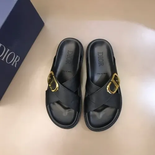 Wholesale Christian Dior Slippers For Men #1455595 $56.00 USD, Wholesale Quality Replica Christian Dior Slippers