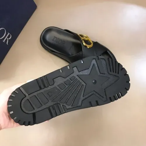 Replica Christian Dior Slippers For Men #1455595 $56.00 USD for Wholesale