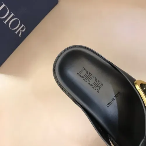 Replica Christian Dior Slippers For Men #1455596 $56.00 USD for Wholesale