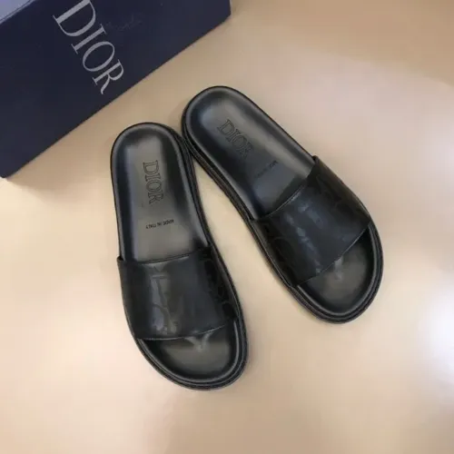 Replica Christian Dior Slippers For Men #1455597 $56.00 USD for Wholesale