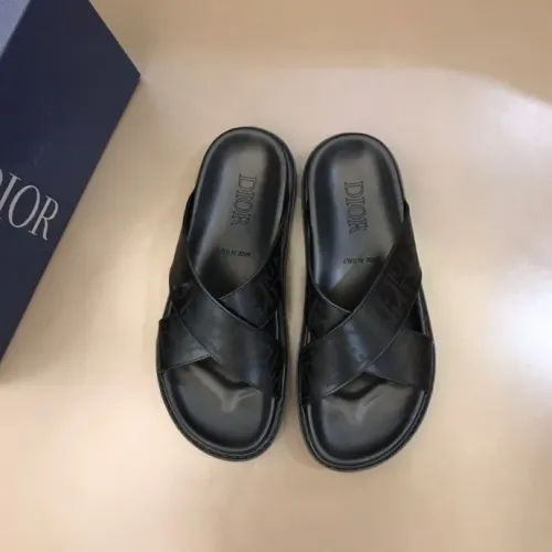 Wholesale Christian Dior Slippers For Men #1455598 $56.00 USD, Wholesale Quality Replica Christian Dior Slippers