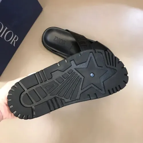 Replica Christian Dior Slippers For Men #1455598 $56.00 USD for Wholesale