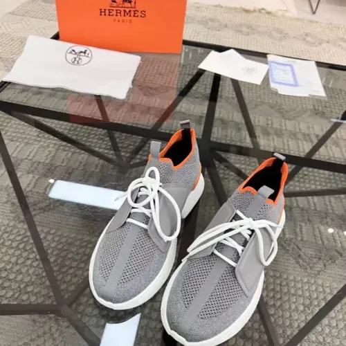 Replica Hermes Casual Shoes For Men #1455618 $82.00 USD for Wholesale