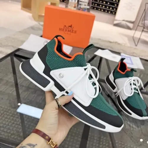 Replica Hermes Casual Shoes For Men #1455622 $82.00 USD for Wholesale