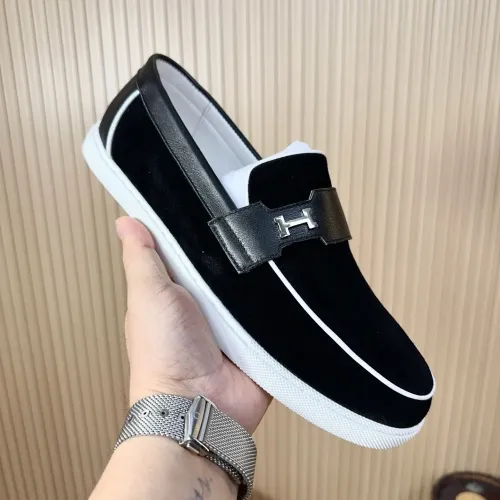 Replica Hermes Casual Shoes For Men #1455631 $82.00 USD for Wholesale