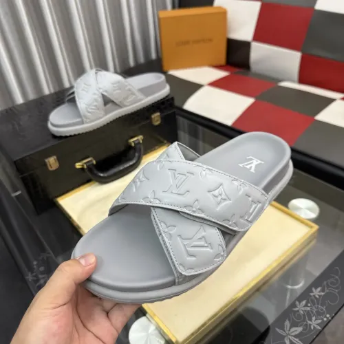 Wholesale Louis Vuitton Slippers For Men #1455643 $60.00 USD, Wholesale Quality Replica Louis Vuitton Slippers