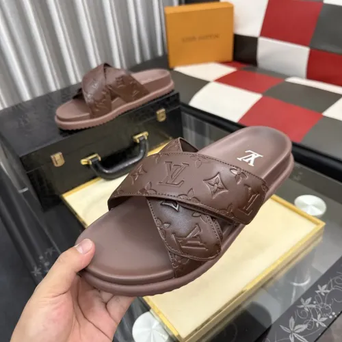 Wholesale Louis Vuitton Slippers For Men #1455645 $60.00 USD, Wholesale Quality Replica Louis Vuitton Slippers