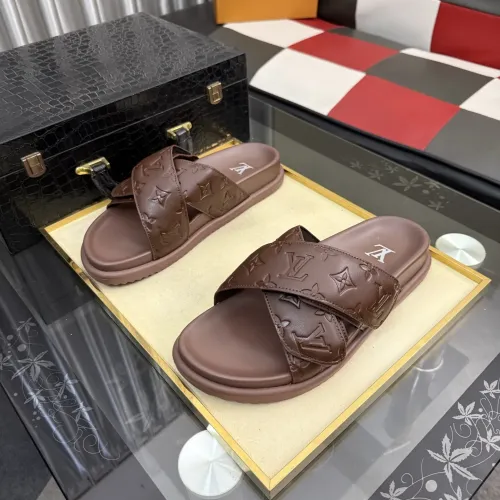 Replica Louis Vuitton Slippers For Men #1455645 $60.00 USD for Wholesale