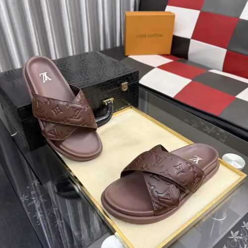 Replica Louis Vuitton Slippers For Men #1455645 $60.00 USD for Wholesale