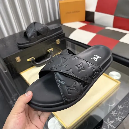 Wholesale Louis Vuitton Slippers For Men #1455647 $60.00 USD, Wholesale Quality Replica Louis Vuitton Slippers