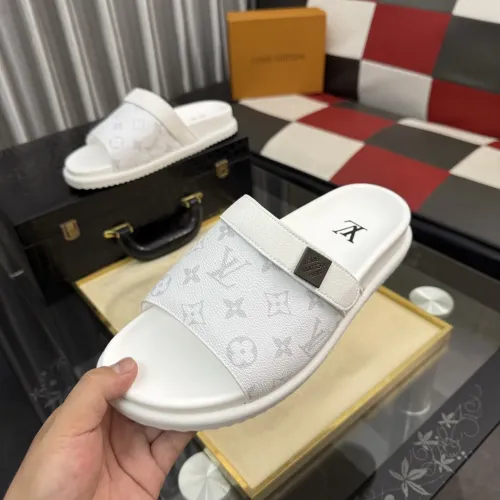 Wholesale Louis Vuitton Slippers For Men #1455648 $60.00 USD, Wholesale Quality Replica Louis Vuitton Slippers