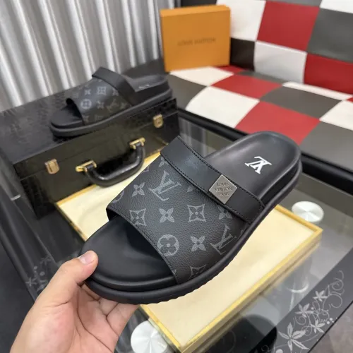 Wholesale Louis Vuitton Slippers For Men #1455650 $60.00 USD, Wholesale Quality Replica Louis Vuitton Slippers