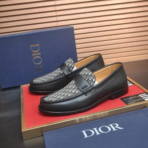Wholesale Christian Dior Leather Shoes For Men #1455651 $102.00 USD, Wholesale Quality Replica Christian Dior Leather Shoes