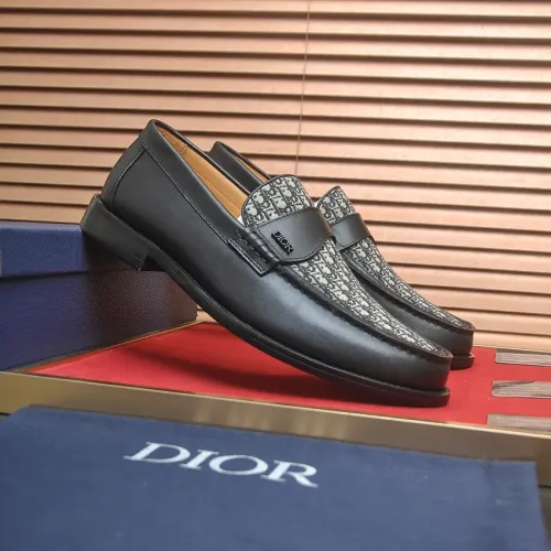 Replica Christian Dior Leather Shoes For Men #1455651 $102.00 USD for Wholesale
