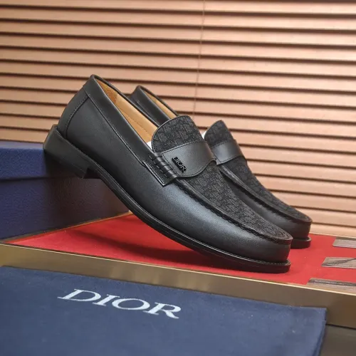 Replica Christian Dior Leather Shoes For Men #1455652 $102.00 USD for Wholesale