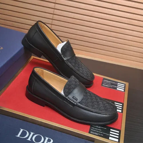 Replica Christian Dior Leather Shoes For Men #1455652 $102.00 USD for Wholesale