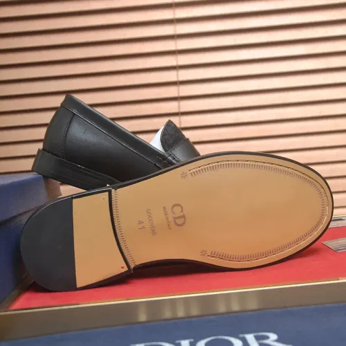 Replica Christian Dior Leather Shoes For Men #1455652 $102.00 USD for Wholesale