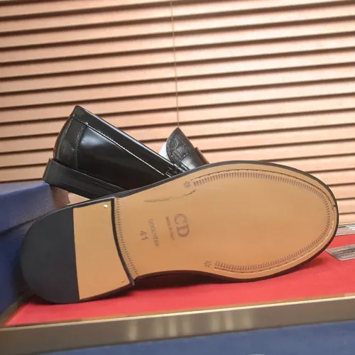 Replica Christian Dior Leather Shoes For Men #1455653 $102.00 USD for Wholesale