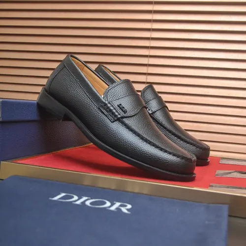Replica Christian Dior Leather Shoes For Men #1455654 $102.00 USD for Wholesale