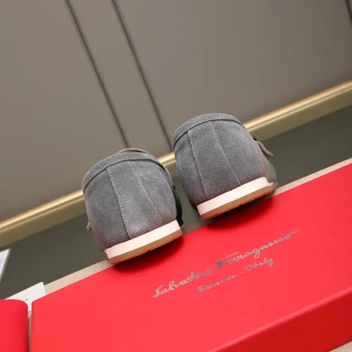 Replica Salvatore Ferragamo Leather Shoes For Men #1455655 $92.00 USD for Wholesale