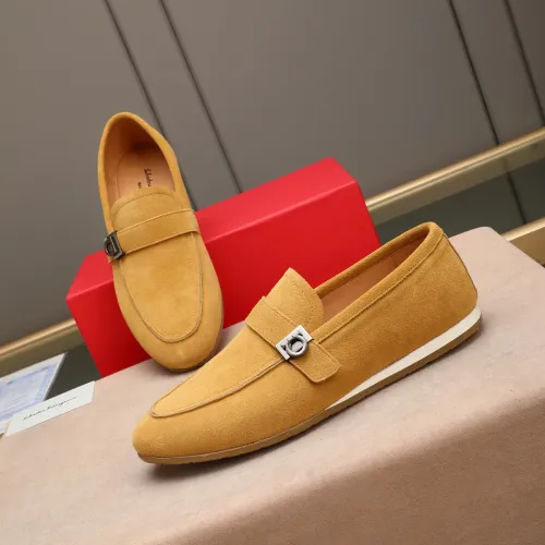 Wholesale Salvatore Ferragamo Leather Shoes For Men #1455656 $92.00 USD, Wholesale Quality Replica Salvatore Ferragamo Leather Shoes