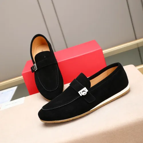 Wholesale Salvatore Ferragamo Leather Shoes For Men #1455659 $92.00 USD, Wholesale Quality Replica Salvatore Ferragamo Leather Shoes