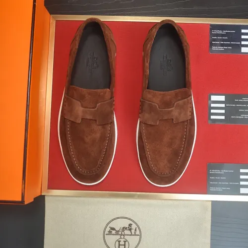 Replica Hermes Casual Shoes For Men #1455666 $115.00 USD for Wholesale