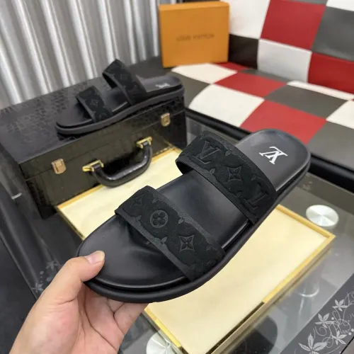 Wholesale Louis Vuitton Slippers For Men #1455676 $60.00 USD, Wholesale Quality Replica Louis Vuitton Slippers